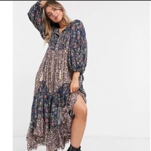 Free People Estelle Chiffon Maxi Dress